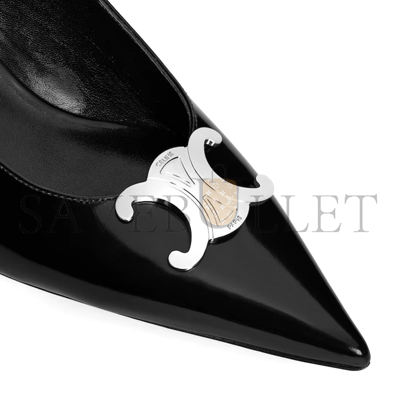 Ce1i*e alma triomphe slingback in glossy calfskin 356834371d.38no